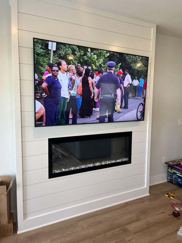 TV frame mounting